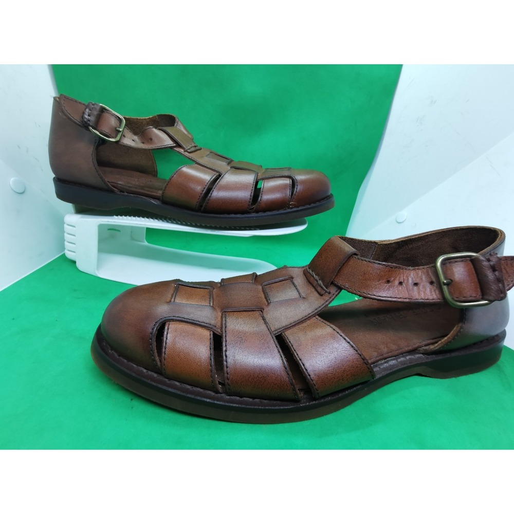 Cole Haan Country Fisherman Brown Leather Sandals Mens Size 9.5 M